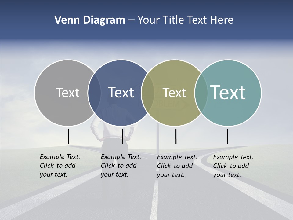 Crossroad Challenge Debt PowerPoint Template