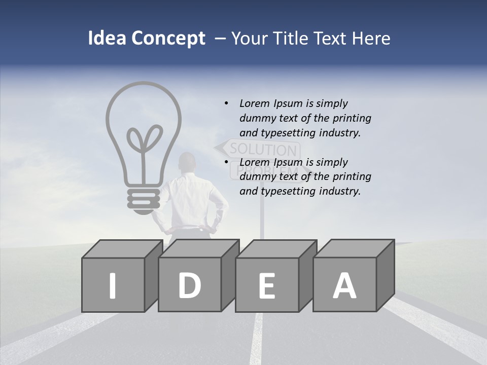 Crossroad Challenge Debt PowerPoint Template