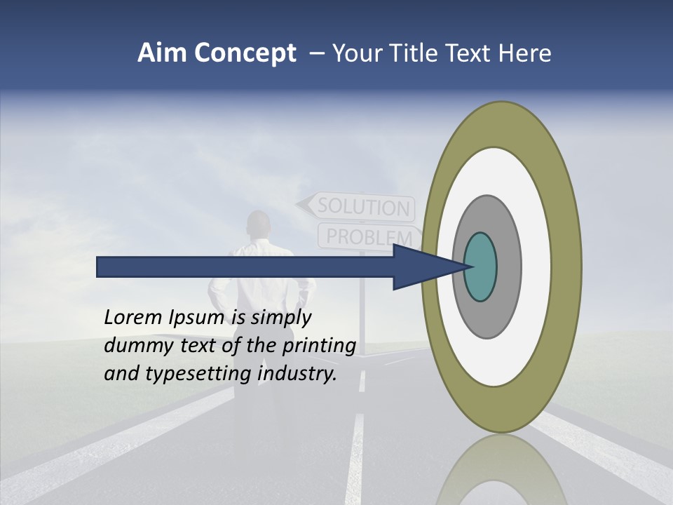 Crossroad Challenge Debt PowerPoint Template