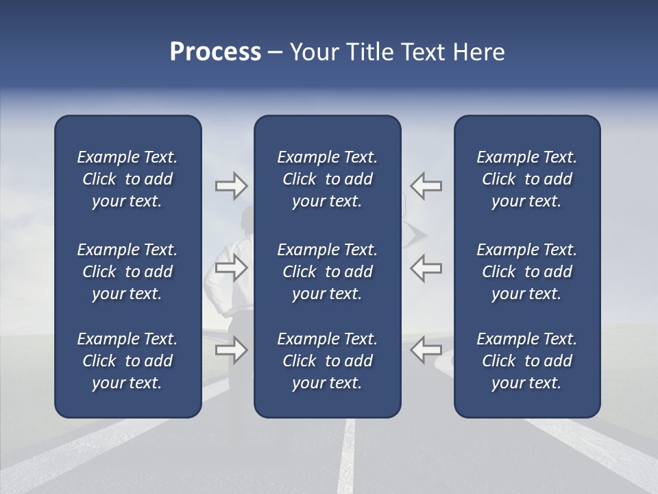 Crossroad Challenge Debt PowerPoint Template