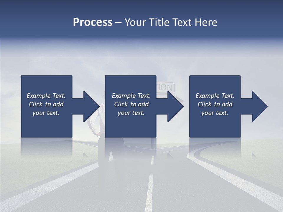 Crossroad Challenge Debt PowerPoint Template