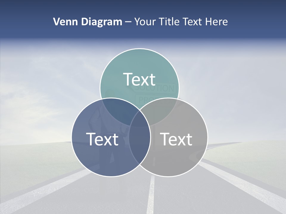 Crossroad Challenge Debt PowerPoint Template