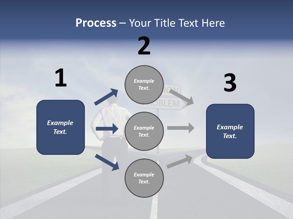 Crossroad Challenge Debt PowerPoint Template