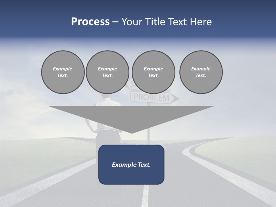 Crossroad Challenge Debt PowerPoint Template
