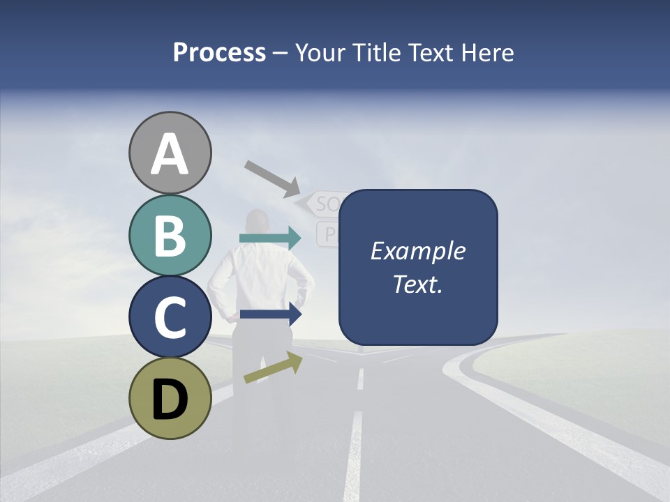 Crossroad Challenge Debt PowerPoint Template