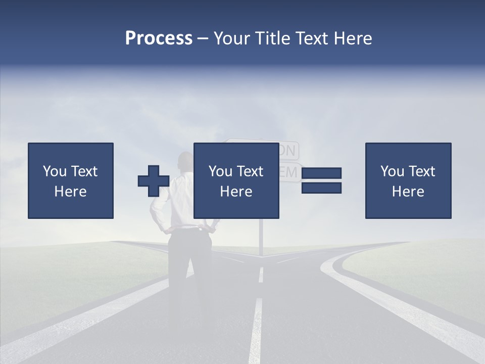 Crossroad Challenge Debt PowerPoint Template