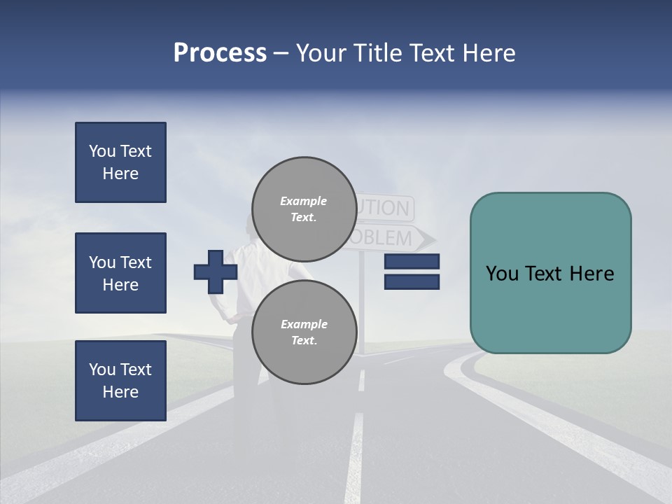 Crossroad Challenge Debt PowerPoint Template