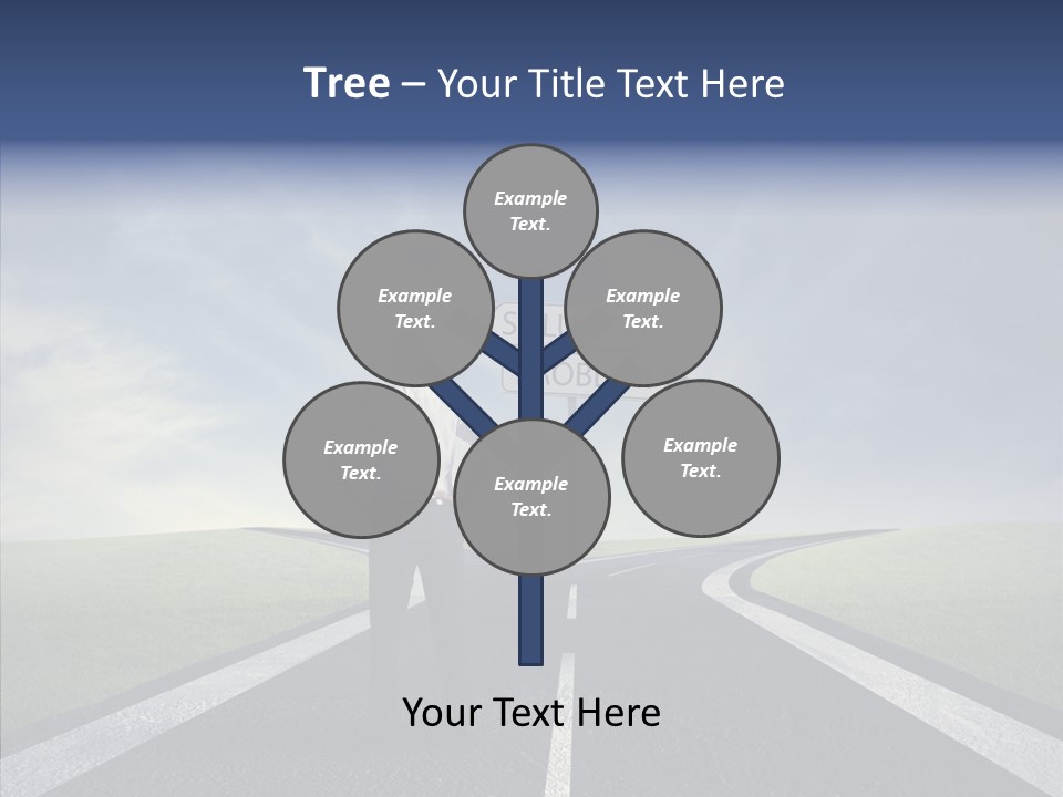 Crossroad Challenge Debt PowerPoint Template