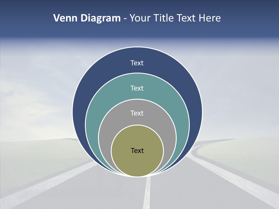 Crossroad Challenge Debt PowerPoint Template