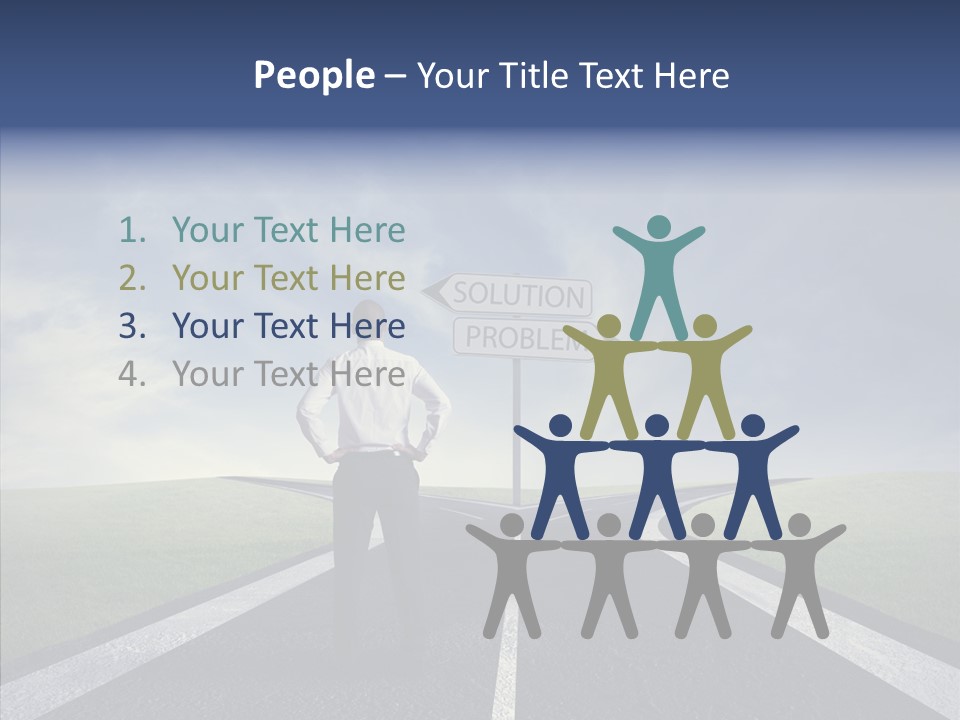 Crossroad Challenge Debt PowerPoint Template