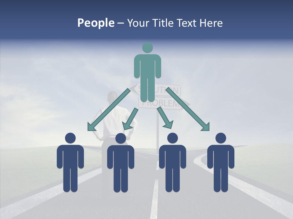 Crossroad Challenge Debt PowerPoint Template