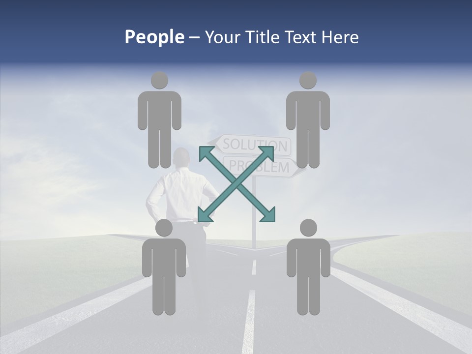 Crossroad Challenge Debt PowerPoint Template