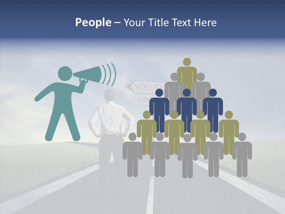 Crossroad Challenge Debt PowerPoint Template