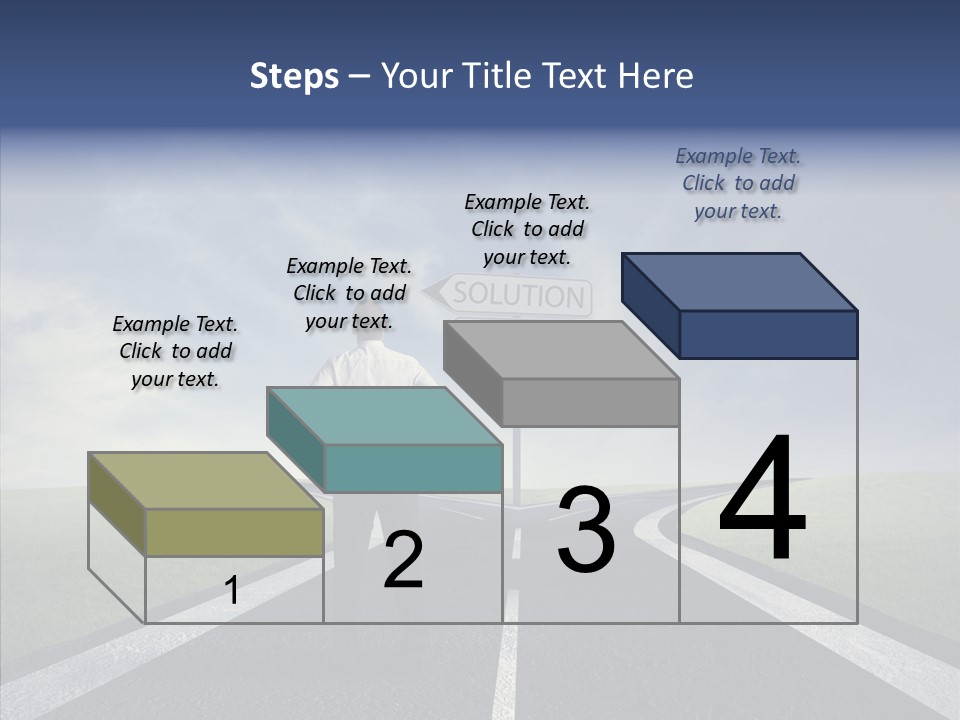 Crossroad Challenge Debt PowerPoint Template