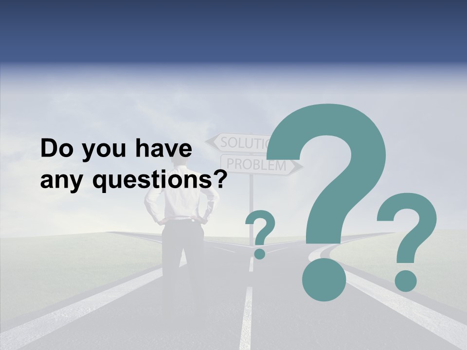 Crossroad Challenge Debt PowerPoint Template