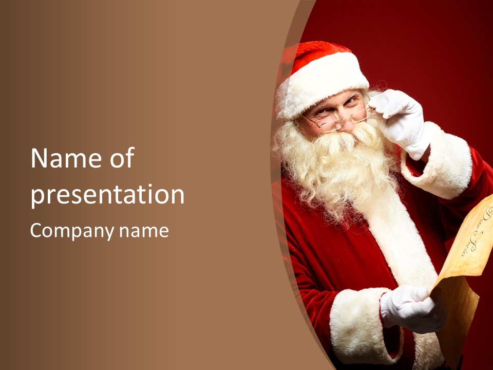 Xmass Eve People PowerPoint Template