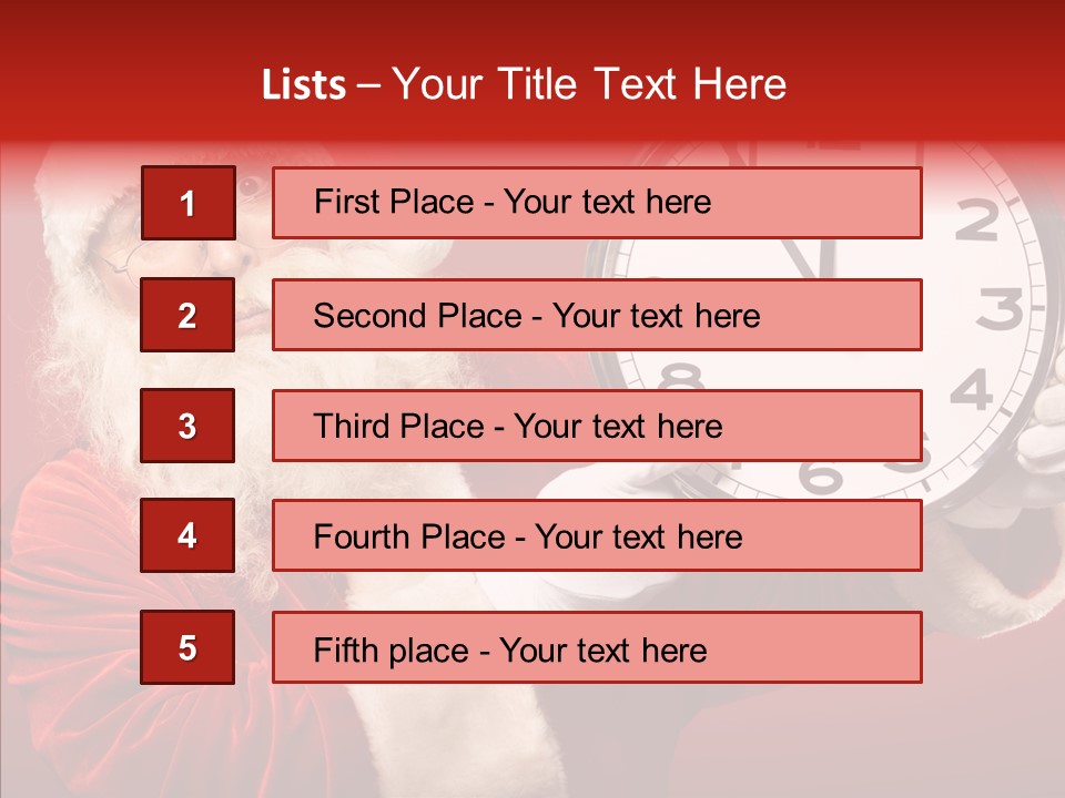 Eve Clock Eyeglasses PowerPoint Template