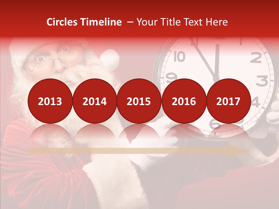 Eve Clock Eyeglasses PowerPoint Template