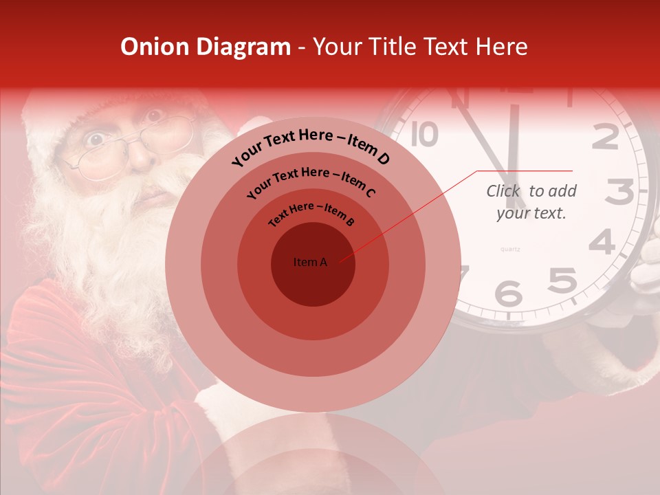 Eve Clock Eyeglasses PowerPoint Template