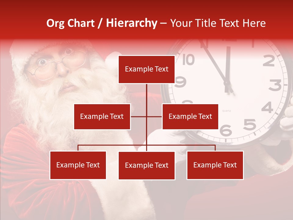 Eve Clock Eyeglasses PowerPoint Template