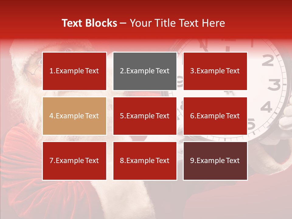 Eve Clock Eyeglasses PowerPoint Template