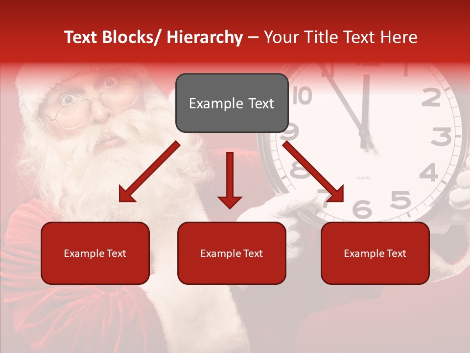 Eve Clock Eyeglasses PowerPoint Template