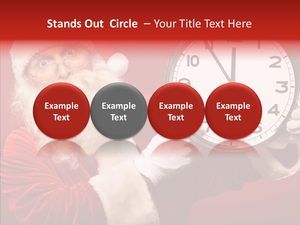 Eve Clock Eyeglasses PowerPoint Template