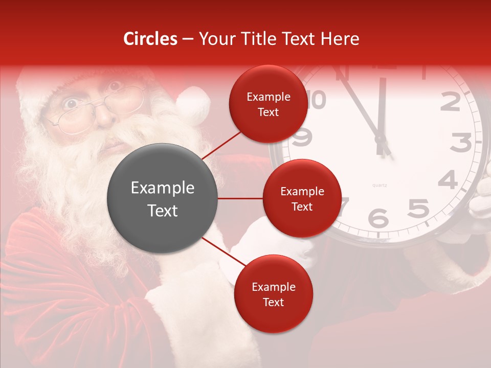 Eve Clock Eyeglasses PowerPoint Template