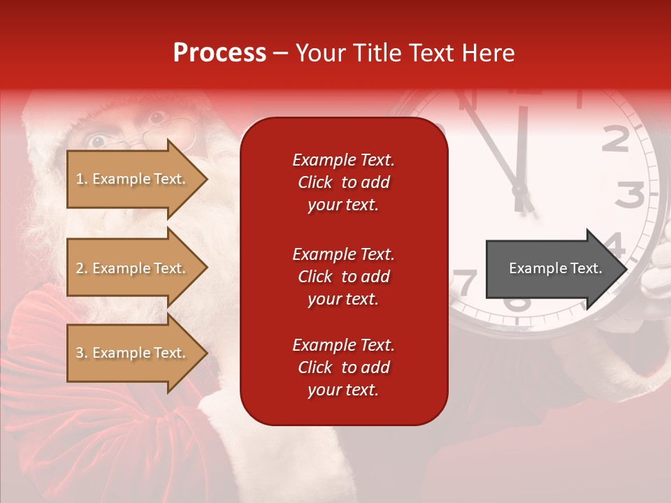 Eve Clock Eyeglasses PowerPoint Template