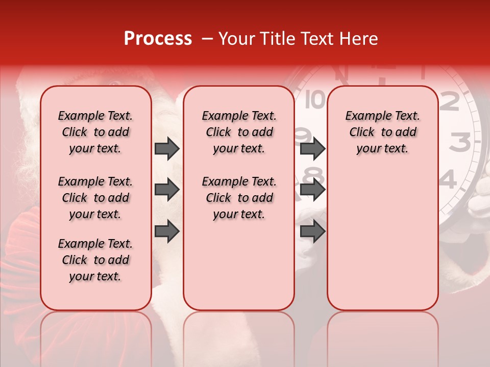 Eve Clock Eyeglasses PowerPoint Template