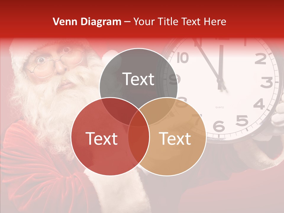 Eve Clock Eyeglasses PowerPoint Template