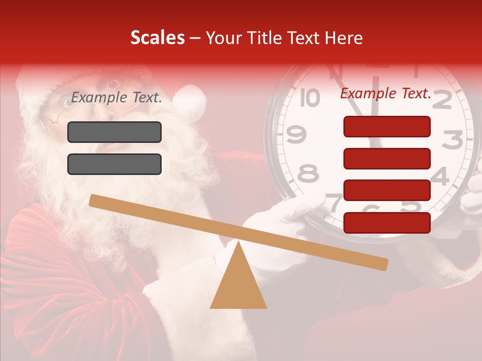 Eve Clock Eyeglasses PowerPoint Template