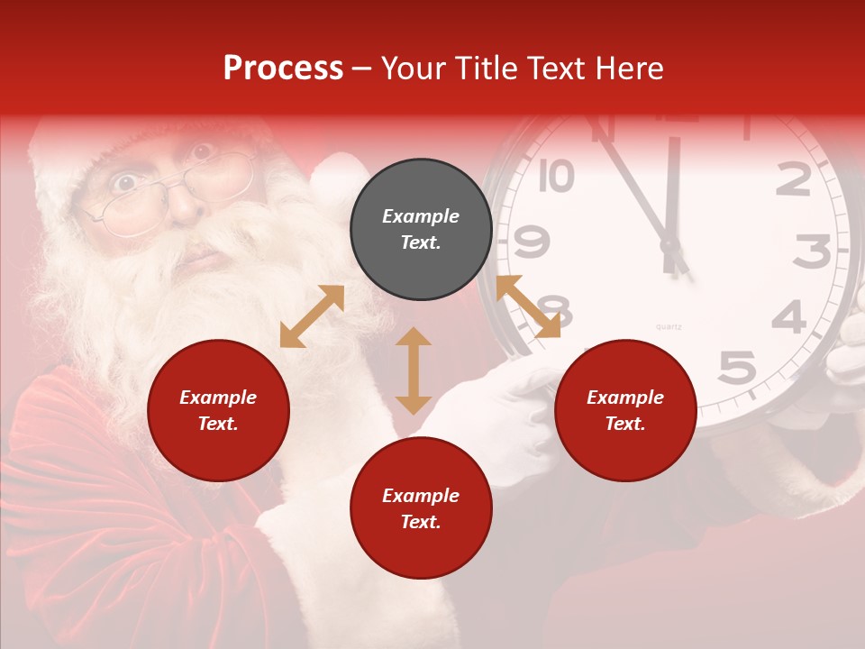 Eve Clock Eyeglasses PowerPoint Template