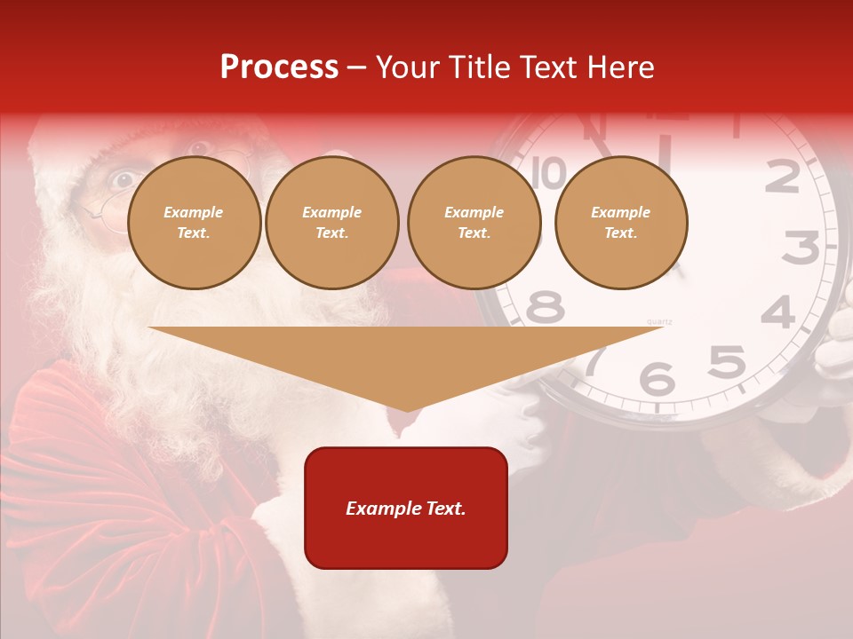 Eve Clock Eyeglasses PowerPoint Template