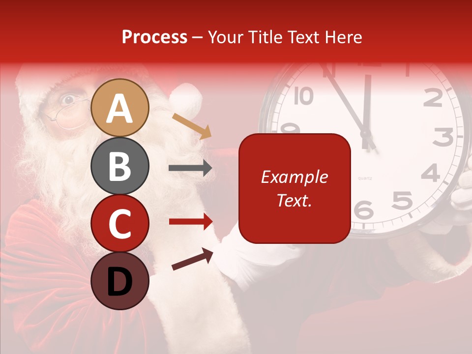 Eve Clock Eyeglasses PowerPoint Template