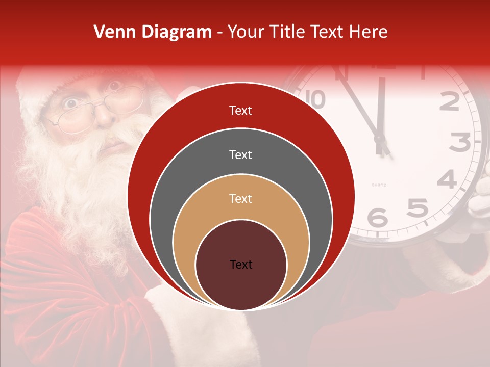 Eve Clock Eyeglasses PowerPoint Template
