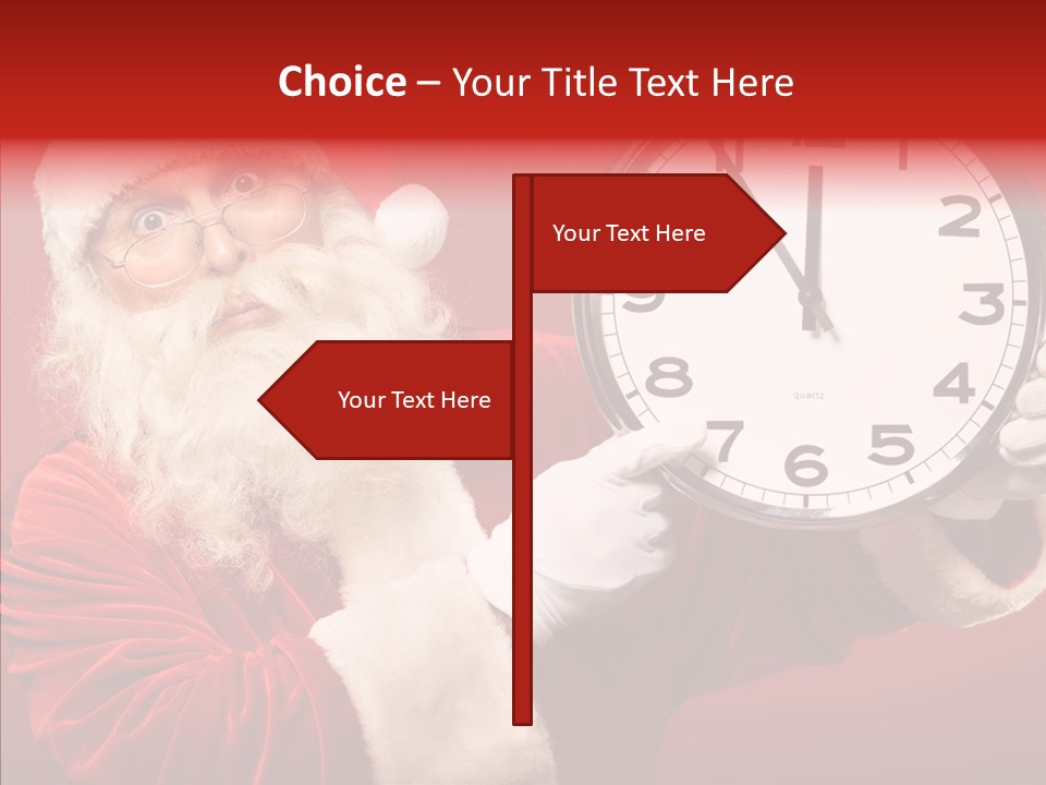 Eve Clock Eyeglasses PowerPoint Template