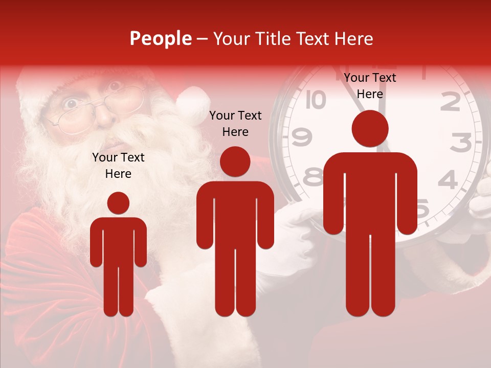 Eve Clock Eyeglasses PowerPoint Template