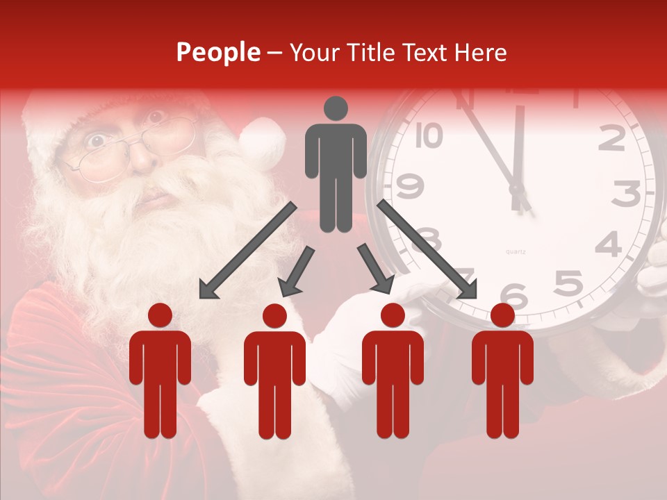 Eve Clock Eyeglasses PowerPoint Template