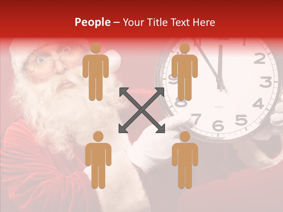 Eve Clock Eyeglasses PowerPoint Template