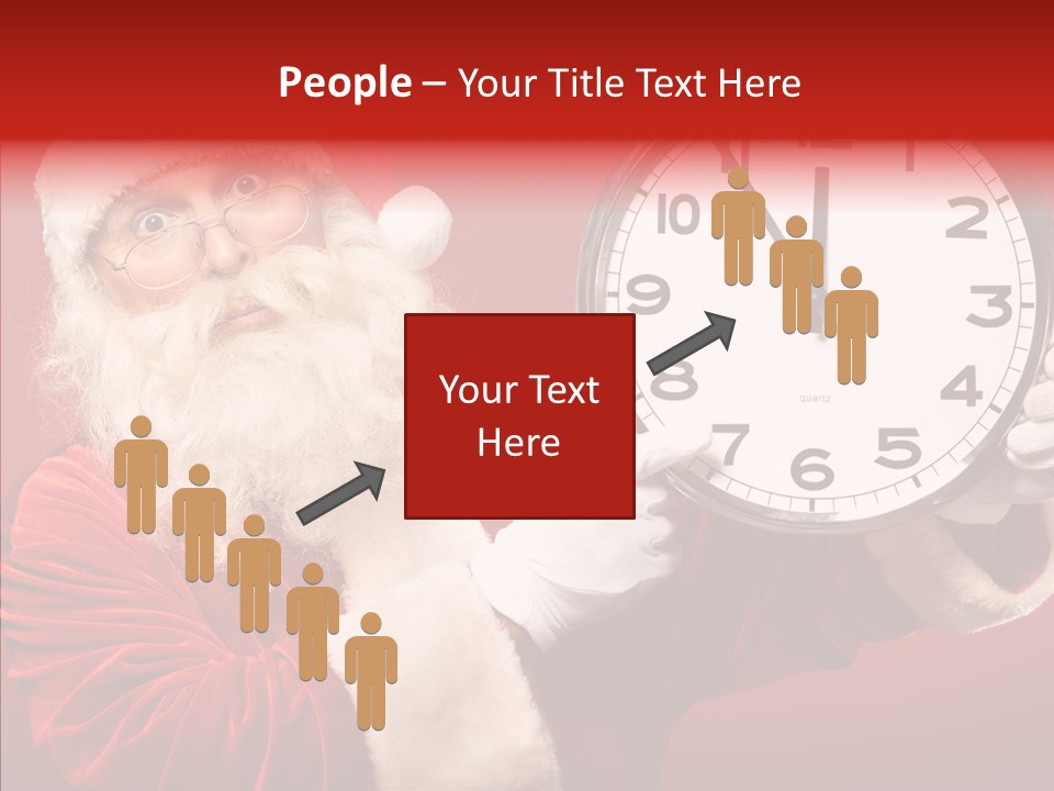 Eve Clock Eyeglasses PowerPoint Template