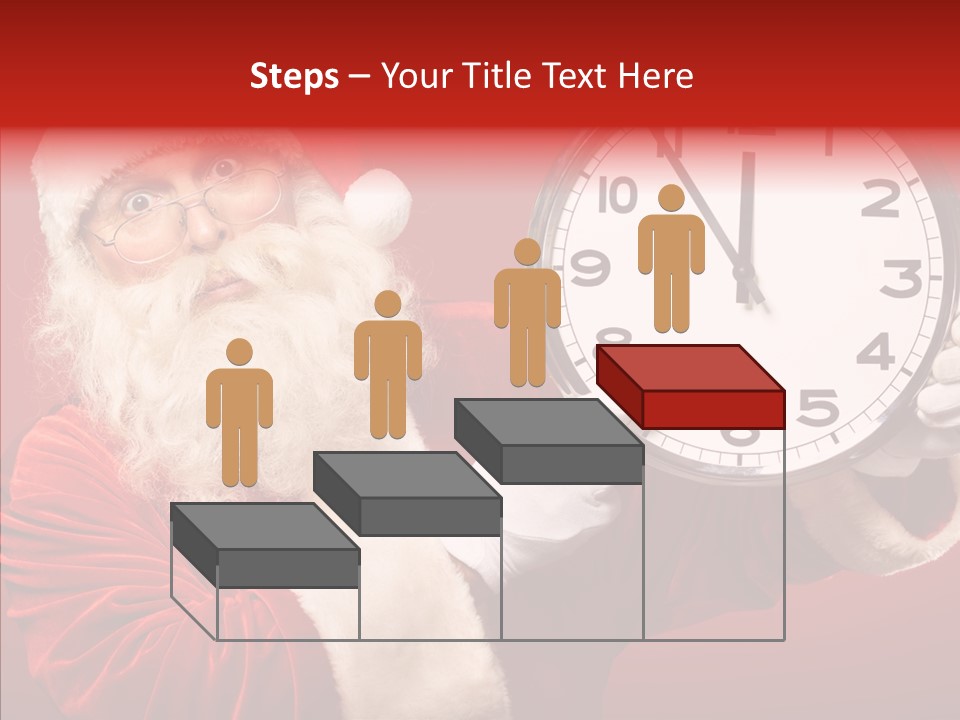 Eve Clock Eyeglasses PowerPoint Template