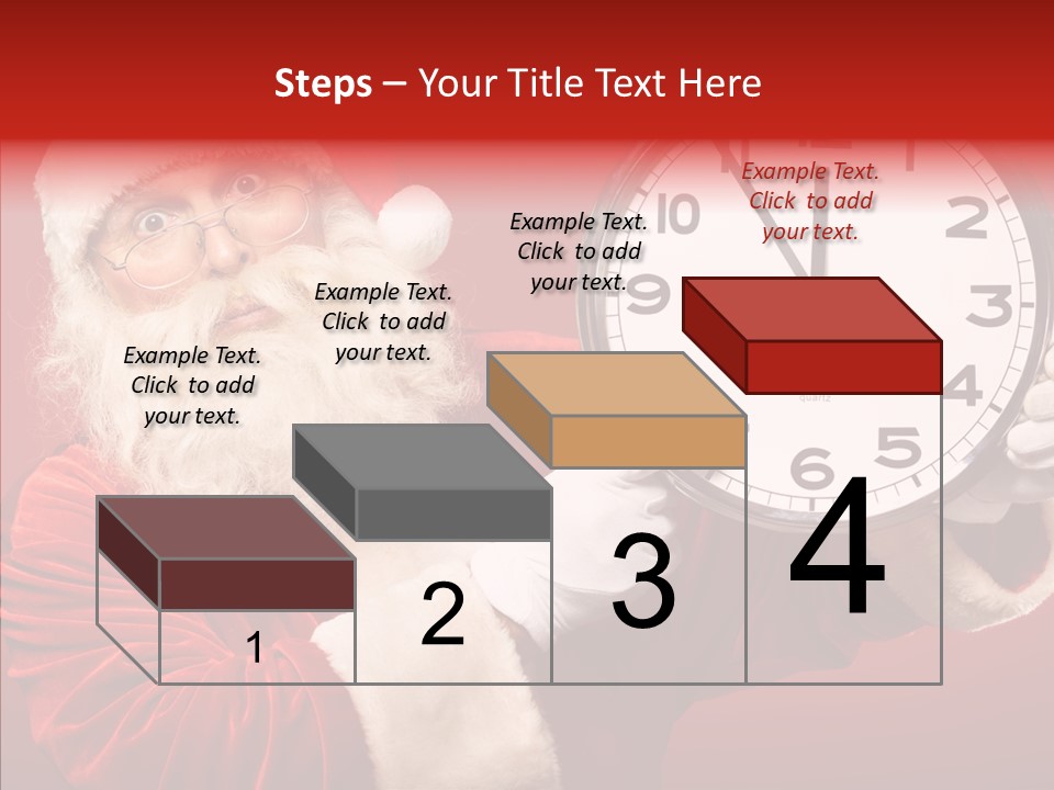 Eve Clock Eyeglasses PowerPoint Template