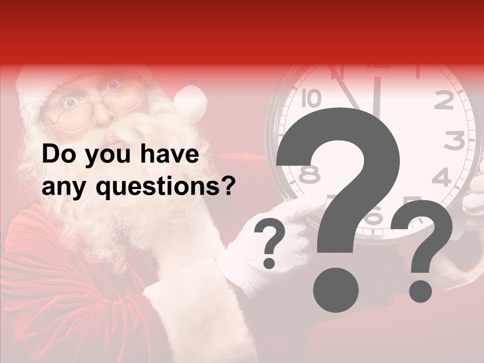 Eve Clock Eyeglasses PowerPoint Template