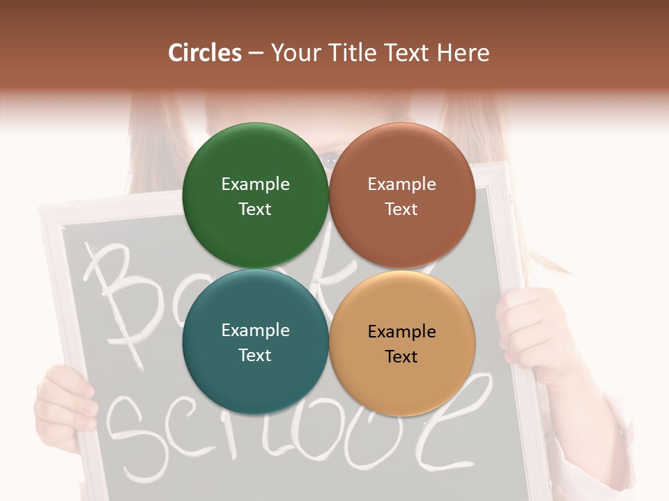 School Girl Backpack Starter PowerPoint Template