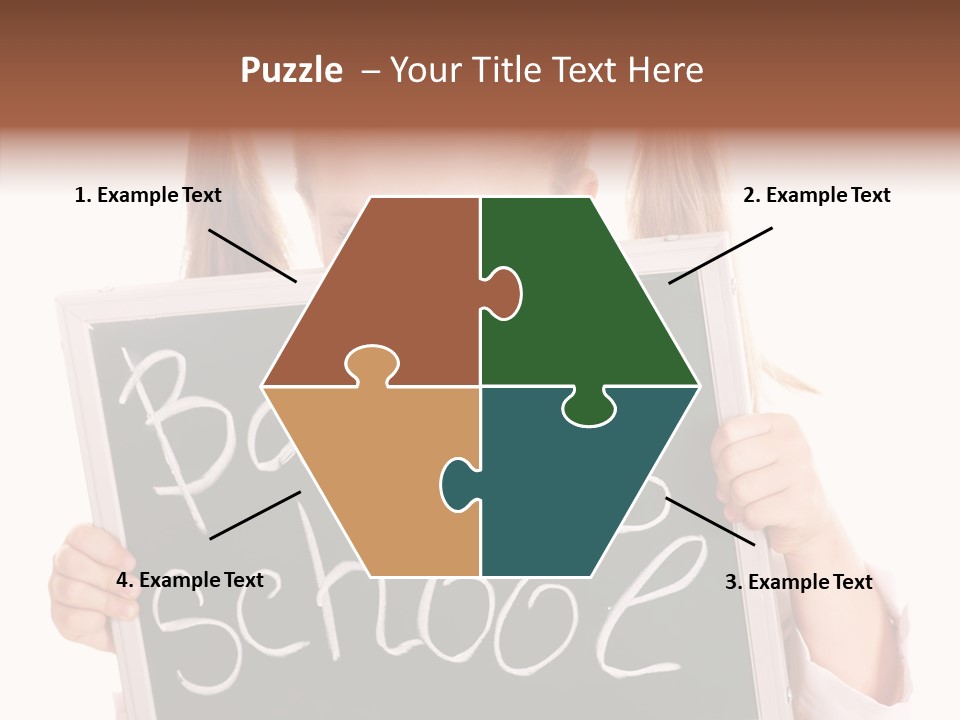 School Girl Backpack Starter PowerPoint Template