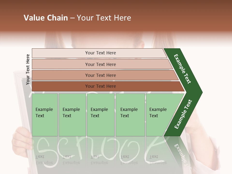 School Girl Backpack Starter PowerPoint Template