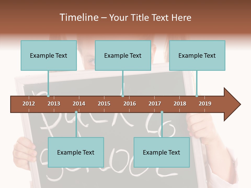 School Girl Backpack Starter PowerPoint Template