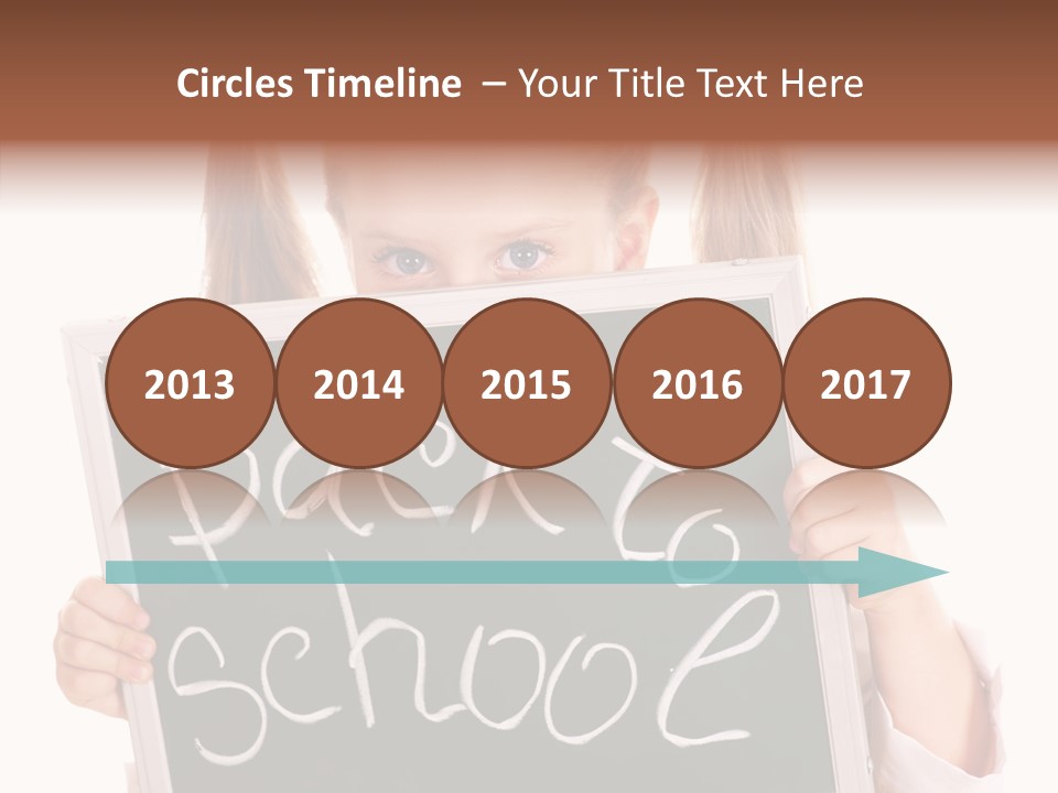 School Girl Backpack Starter PowerPoint Template