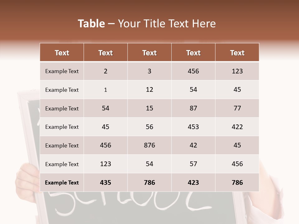 School Girl Backpack Starter PowerPoint Template